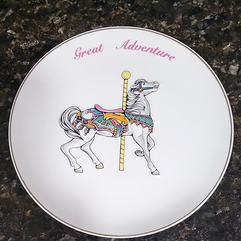 Vintage Great Adventure Carousel Horse Plate